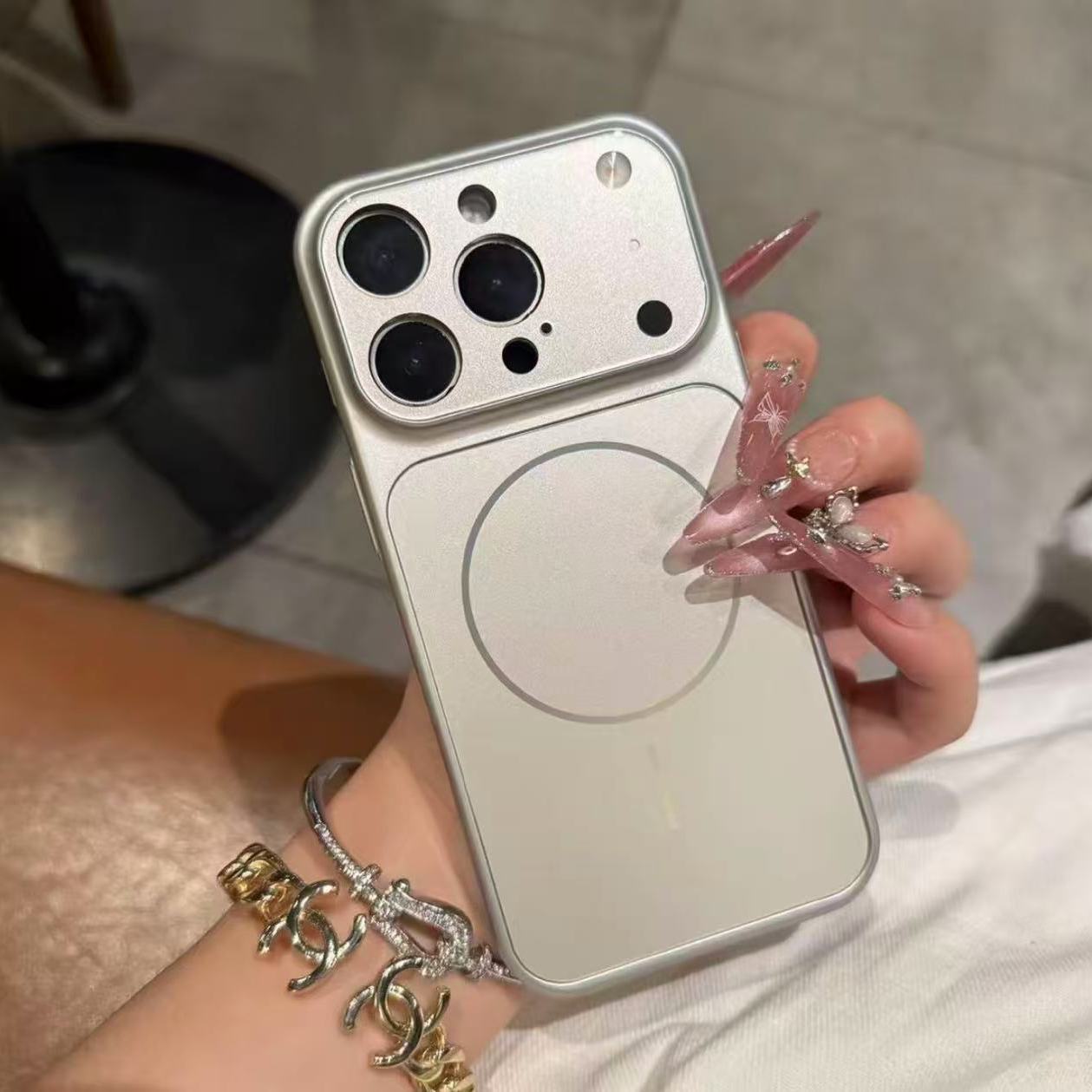 Funda AG GLASS para iPhone - Silver